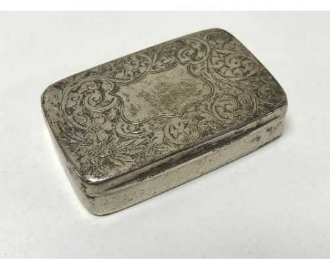 A Victorian silver snuff box