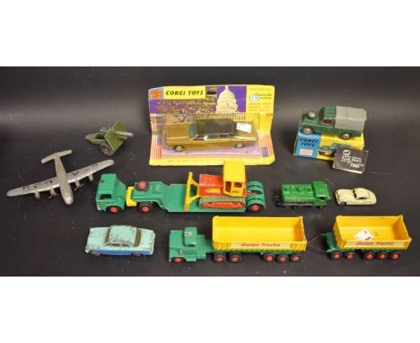 Diecast Vehicles - A Corgi Lincoln Continental Limousine, boxed;  another, Land Rover;  a Matchbox Dyson Low-Loader with Case