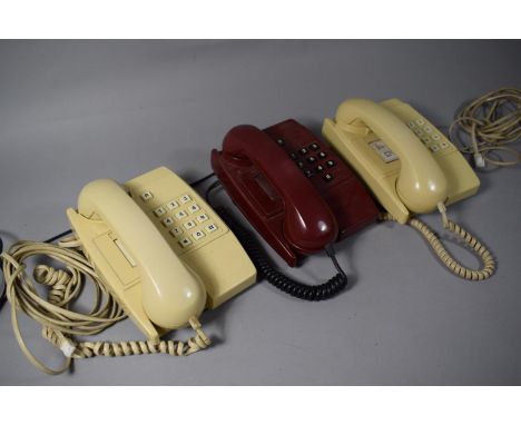 A Collection of Three Vintage British Telecom Telephones 