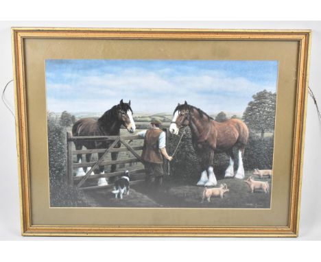 A Framed JB Evanson Limited Edition Print, "Gate", 7/500, 47x31cm 