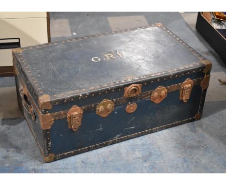 A Vintage Travelling Trunk, 87cm Wide.