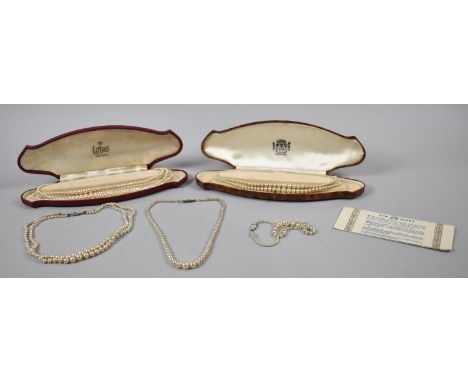 Various Faux Pearl Necklaces 