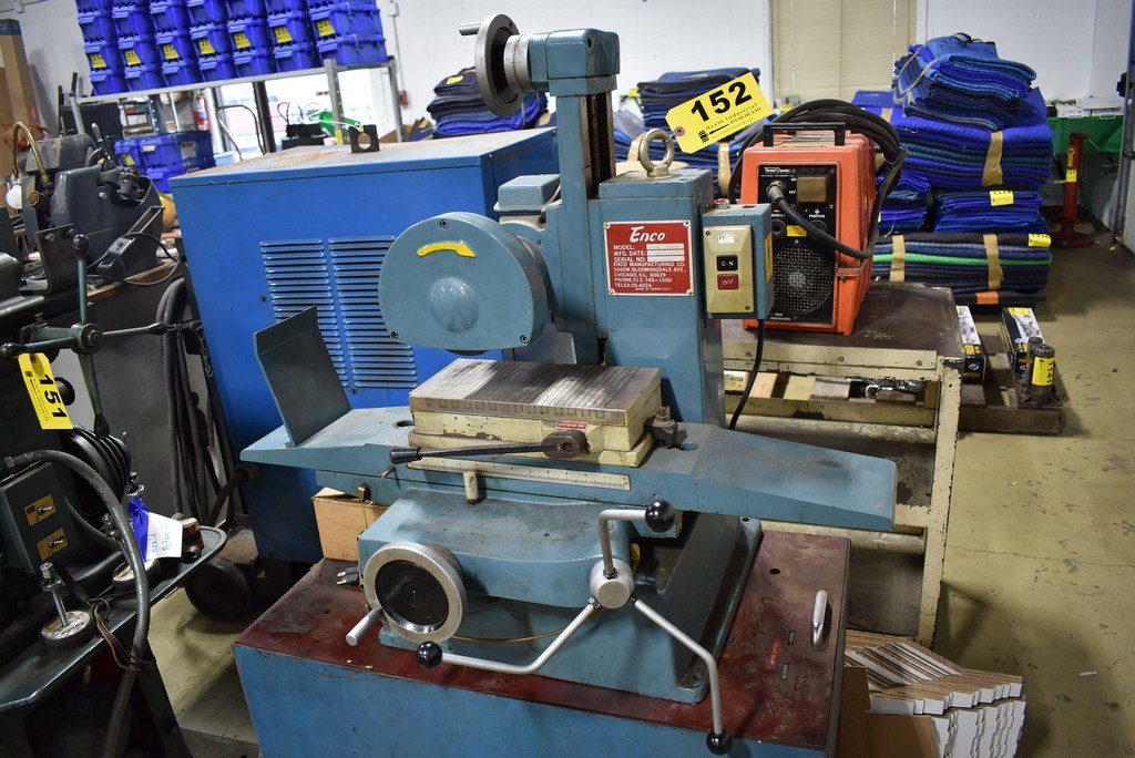 ENCO MODEL 1205615 6" X 12" BENCHTOP SURFACE GRINDER, WITH 6" X 12