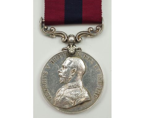 Großbritannien: Medaille für ausgezeichnetes Verhalten, Georg V. - East Lancashire Regiment.Silber, mit Randstempelung 8644 A