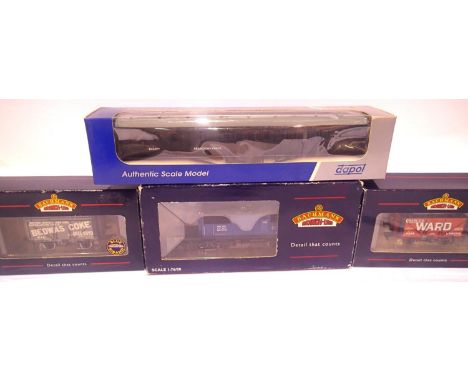 Dapol FP7 breakdown train coach and Bachmann 33-828 Queen Mary 37205 Bedwas Coke and 37 151 Charles Ward. P&amp;P Group 1 (£1