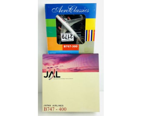 2x Assorted 1:400 Scale Aircraft Diecast Model Aircraft - In Boxes (ALL WHEELS PRESENT &amp; OK) P&amp;P Group 1 (£14+VAT for