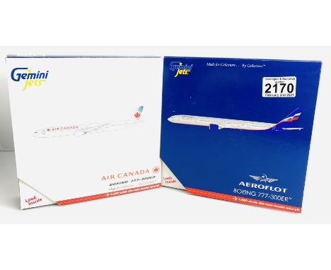 2x Gemini Jets 1:400 Scale Aircraft Diecast Model Aircraft - In Boxes (ALL WHEELS PRESENT &amp; OK) P&amp;P Group 1 (£14+VAT 