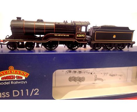 Bachmann 31-135 D11 Class 62690 The Lady of The Lake, BR Black, early crest. P&P Group 1 (£14+VAT for the first lot and £1+VA