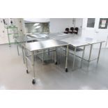 Stainless Steel Tables (Qty 7)