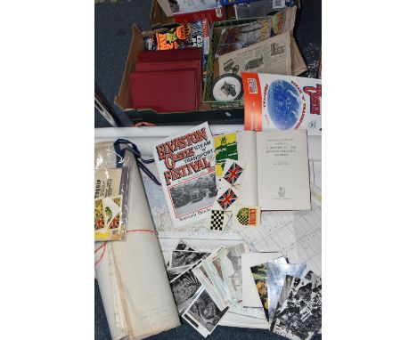 A BOX AND LOOSE MAPS, EPHEMERA AND SUNDRY ITEMS, to include a USAF Jet Navigation chart of northern Europe, 8th edition dated