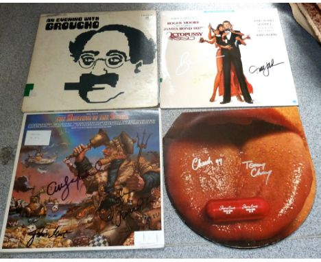 A signed record; 'An Evening with Groucho', signed in pen to inner sleeve by Groucho Marx (sleeve af), a signed record; 'Slee