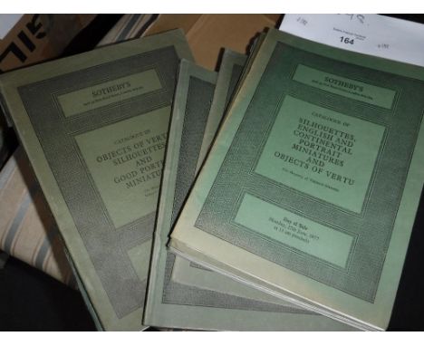 A SELECTION OF SOTHEBY'S AUCTION CATALOGUES, 'Silhouettes, English and Continental Portrait Miniatures and Objects of Virtue,