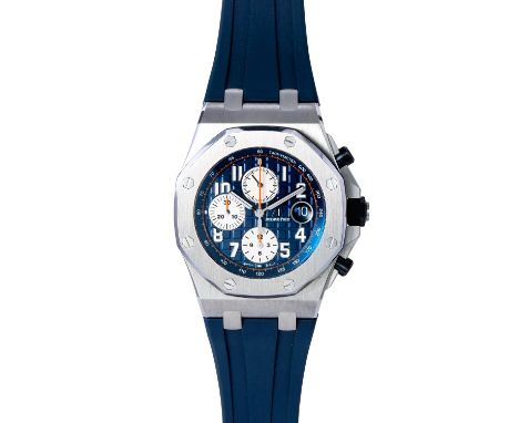 AUDEMARS PIGUET Royal Oak Offshore 42 "Navy", Ref. 26470ST.OO.A027CA.01. Herrenuhr. Edelstahl. Automatic-Werk, Kaliber 3126/3
