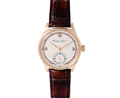 IWC Portugieser 8 Tage "75 Jahre", Ref. IW510206. Herrenuhr. Gold 18K. Handaufzug-Werk, Kaliber C.59215. Werk Nr. 3948100. Se
