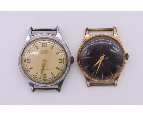 A vintage Kienzle automatic wristwatch; together with a Smiths 'Deluxe' manual wind example. 