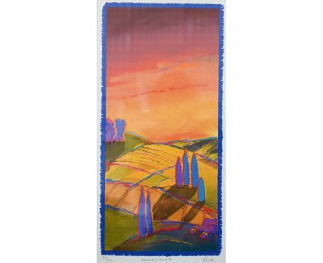 After B H Brody - 'Wonderful Land II', limited edition print numbered 218/395, pencil signed, 56 x 27 cm 
