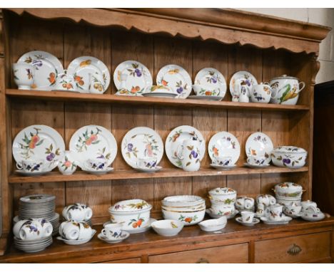 An extensive set of Royal Worcester Evesham dinner ware, 139 pieces including covers 