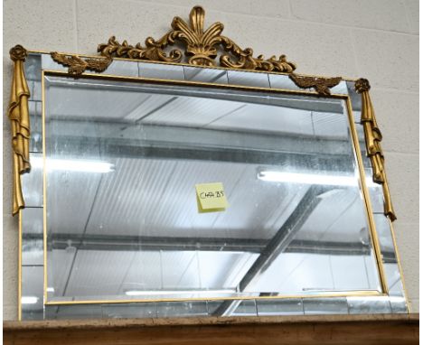 A gilt framed Georgian style mirror 