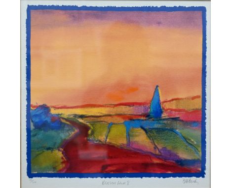 After B H Brody - 'Blessed Land V', limited edition print numbered 85/395, pencil signed, 40 x 40 cm 
