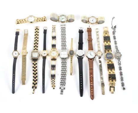 Fifteen ladies' watches. Including Sekonda, Geneva, Timex, etc