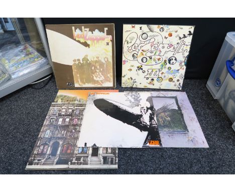6 Led Zeppelin LPs Volumes I, II, II, IV, Physical Graffiti & Houses of the Holy - no II is red/ maroon label 588198) (6) {ca