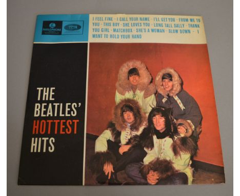 The Beatles "Hottest Hits" Danish LP from April 1965 PMCS 306, this rare LP was pulled from release and only 3000 were ever p