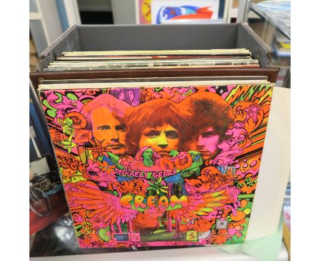 2 Record boxes full of vinyl LPs inc Cream - Disraeli Gears (stereo), Jeff Beck - Truth, Hawkwind - Space Ritual, Shadows, Al