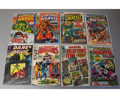 8 Marvel comics including Marvel Tales No 24 featuring Spider-man, Marvel Collectors Item Classics No 4 featuring Fantastic F