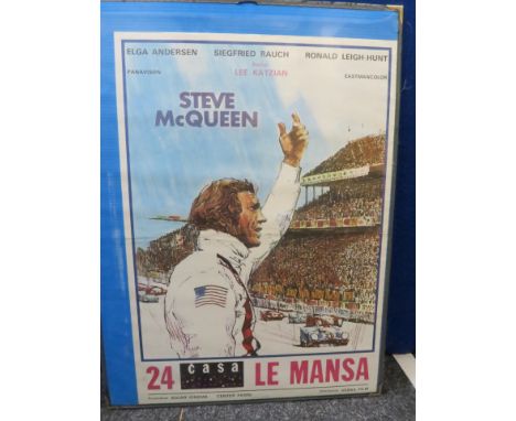 Approx. 50 assorted foreign film posters including "Le Mans" Slovenian film poster starring Steve McQueen distributed by Vesn