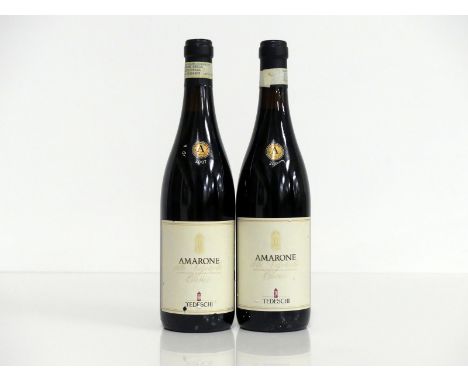 2 bts Tedeschi Amarone della Valpolicella Classico 2007 vts, ts, sl torn vintage slip, vsl ntl