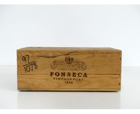 6 bts Fonseca 1994 Vintage Port owc - writing on owc