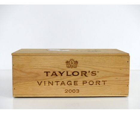 6 bts Taylors 2003 Vintage Port owc