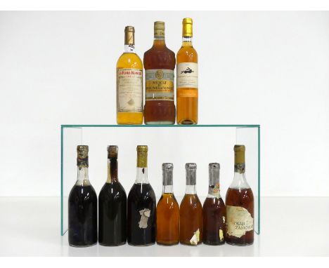 1 bt La Flora Blanche Sweet Grand Vin de Bordeaux NV Premières Côtes de Bordeaux NV vsl bs 1 bt Muscat de Beaumes-de-Venise V