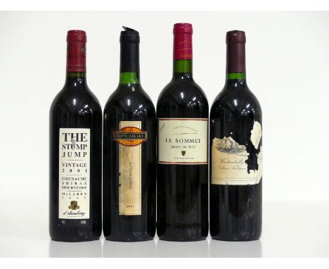 1 bt D'Arenberg The Stump Jump Grenache Shiraz Mourvèdre 2001 McLaren Vale hf/i.n, sl ntl 1 bt Hope Valley Cellars Shiraz Mer