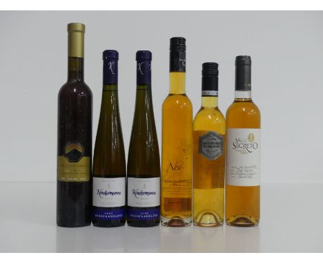 1 50-cl bt Slanghoek Noble Late Harvest 2003 bs 2 hf bts Kendemanns Beerenauslese 2005 Rheinhessen 1 hf bt The Ned Noble Sauv