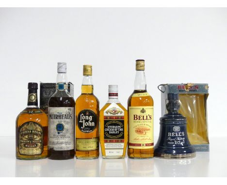 1 litre  Chivas  Regal 12YO Premium Scotch Whisky 40% oc 1 litre  bt Muirheads Blended Scotch Whisky sl ullaged (ms), stl 1 7