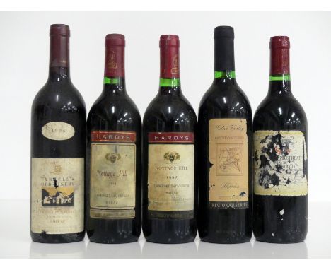 1 bt Tyrells Old Winery Shiraz 1996 Hunter Valley/McLaren Vale i.n, bs, vsl cdl 1 bt Hardys Nottage Hill Cabernet Sauvignon S