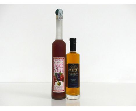 1 50-cl bt Liquore A Base di Grappa &amp; Frutti di Bosco 21% 1 35-cl bt Amaretto Liqueur  Marks &amp; Spencer 20% Above 2 va