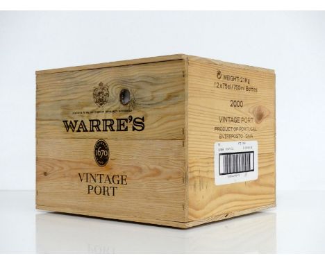 V 12 bts Warres 2000 Vintage Port owc