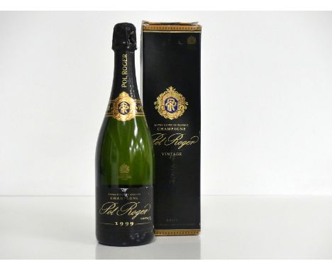 1 bt Pol Roger Extra Cuvée de Reserve Brut Vintage 1999 oc sl scuffed label