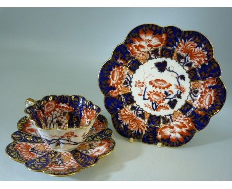 Foley China Wileman Trio in an Imari pallet 