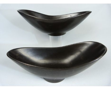 Two Early Poole pottery Freeform bowls. 