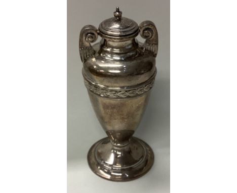 A large silver urn shaped vase. Birmingham. Approx. 119 grams. Est. £60 - £80.