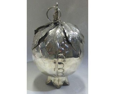 A large silver model of a pomegranate. Marked 800. Approx. 140 grams. Est. £80 - £120.