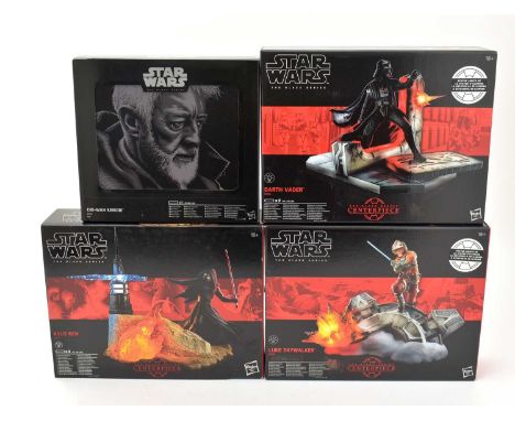 Disney Hasbro: Star Wars The Black Series Obi-Wan Kenobi 6" figure, boxed; together with a collection of Disney Hasbro: Star 