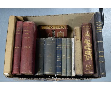 A selection of hardback books, primarily relating to engineering and industry, titles including: Record of the Progress of Mo