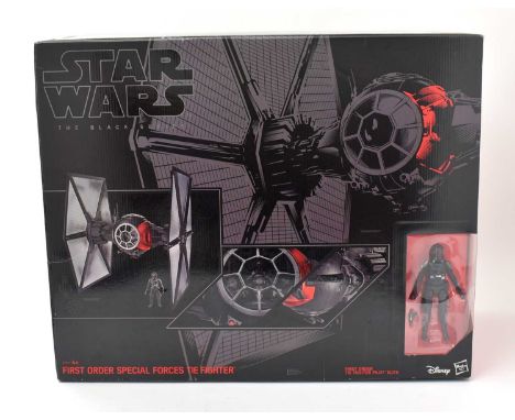 Hasbro: Star Wars The Black Series First Order Special Order TIE Fighter with First Order TIE Fighter Pilot Elite 6" figure, 