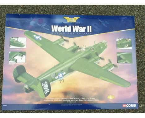 Corgi - One boxed diecast aeroplane in 1:72 scale a consolidated B24D named Sky Witch reference number is AA34004, box is NM,