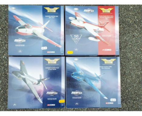 Corgi - Four diecast aeroplanes in original boxes, limited edition 1:72 scale comprising 49801, 49803, 32701 and 32703. Model