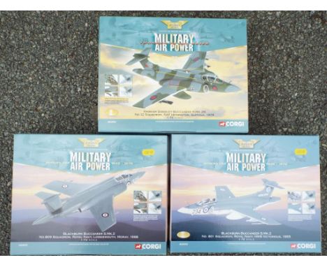 Corgi - Three boxed diecast aeroplanes 1:72 scale comprising AA34101, AA34102 and AA34103. Models are in mint condition near 